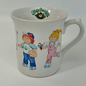 Vintage 1984 Cabbage Patch Kids Ceramic Mug Sports Graphics 84 Edition OAA Inc
